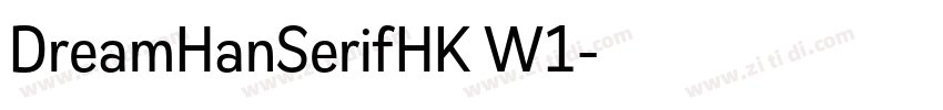 DreamHanSerifHK W1字体转换